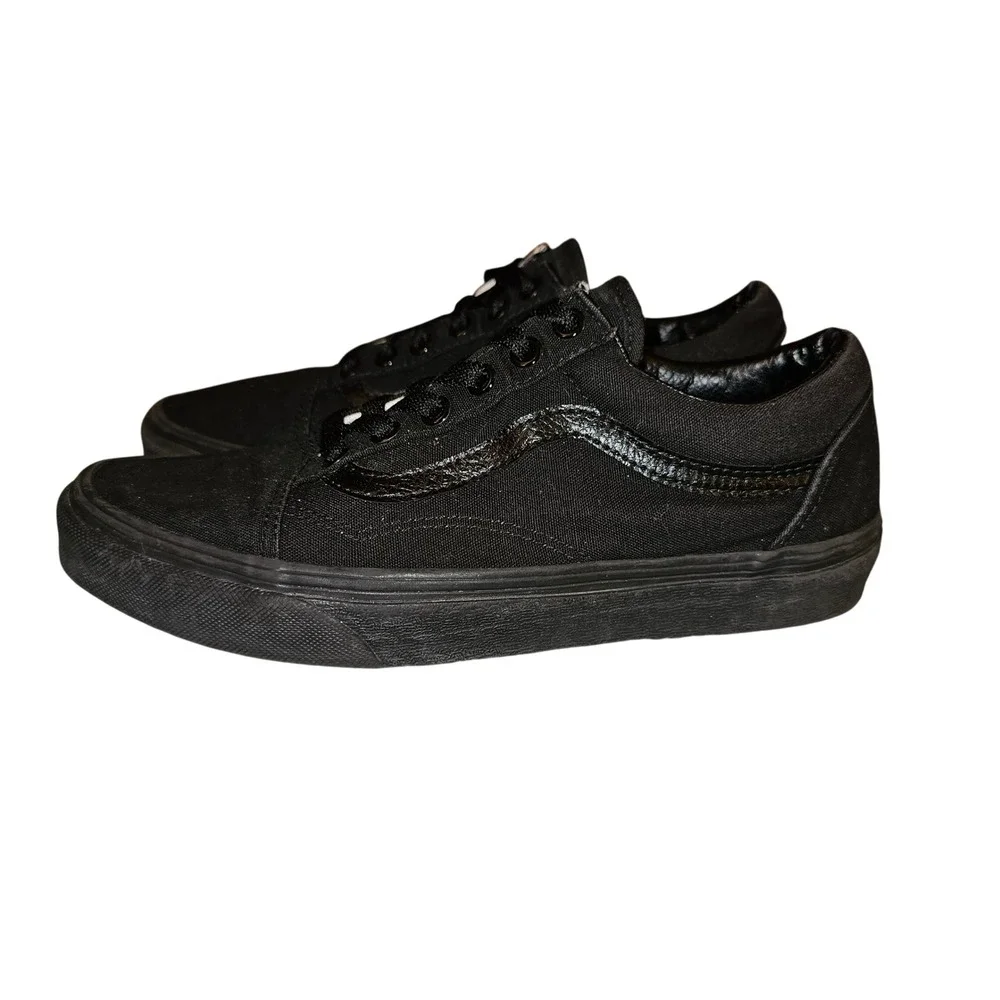 Vans Old‎ Skool Low Top Black Sneakers Unisex Shoes Men's 6 / Women's 7.5 - Picture 6 of 7